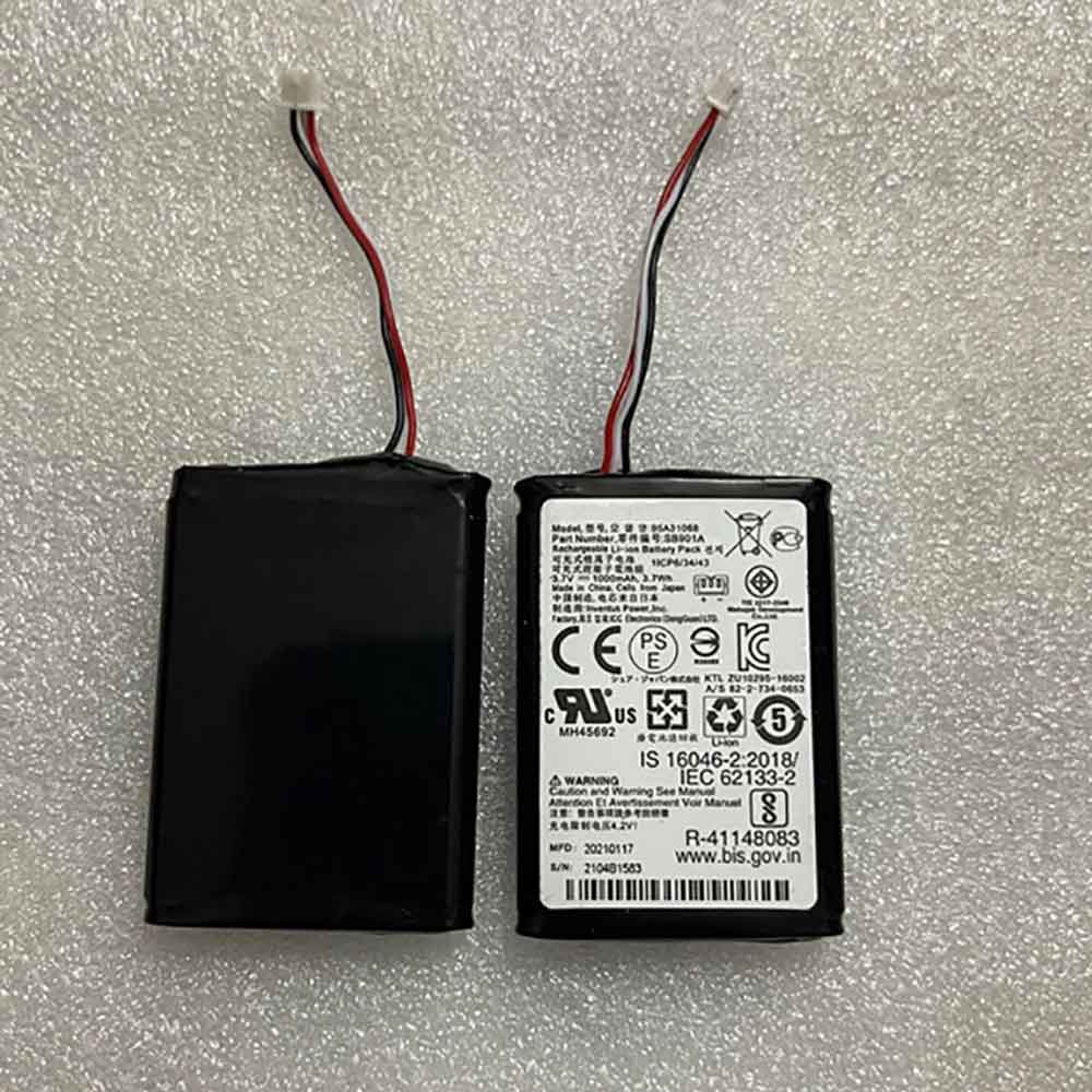 3.7V 1000mAh SB901A Electronic Batteries for Shure MXW1 MXW6 MXW8 Transmitters