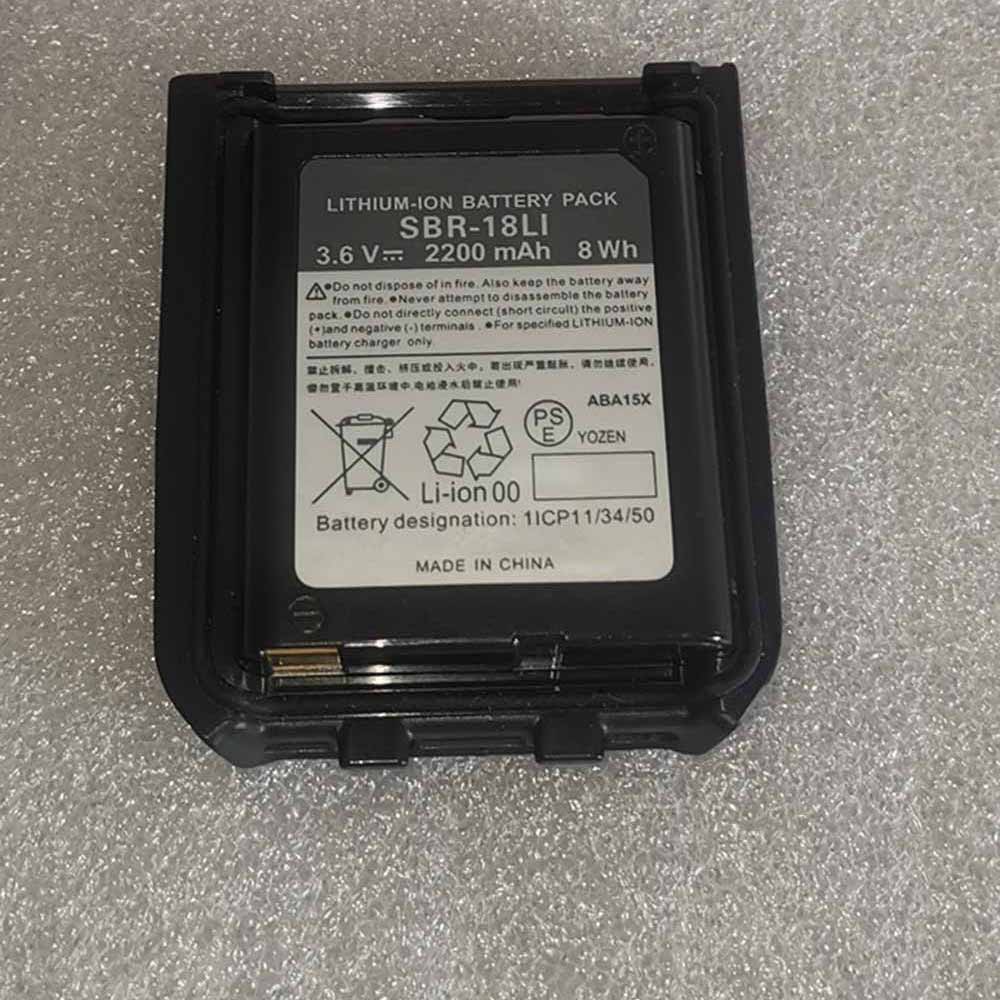 3.6V 2200mAh SBR-18LI Electronic Batteries for Yeasu radio SBR-18LI