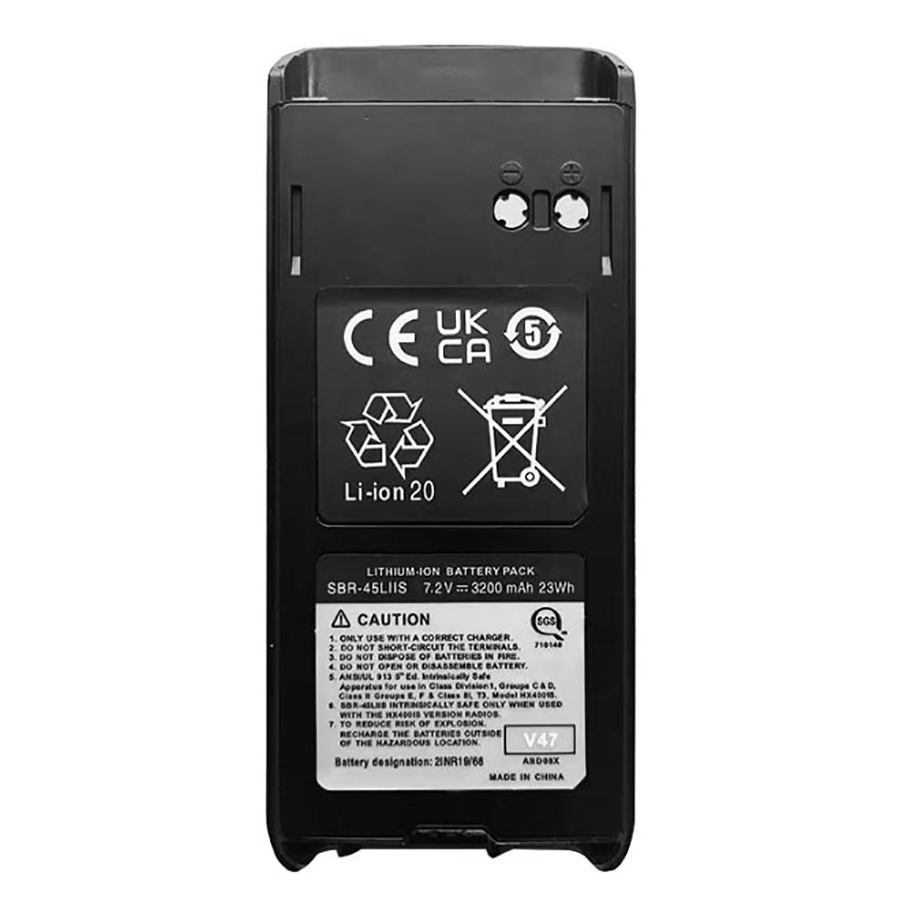 7.2V 3200mAh SBR-45LIIS Radio Communication Battery for STANDARD HORIZON HX400IS