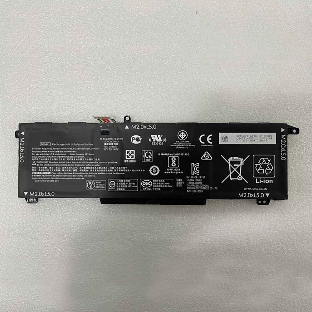 11.55V 5833mAh SD06XL Laptop Battery for HP Omen 15 2020 15-ek0000 15-EK0019NR 15Z-EN000