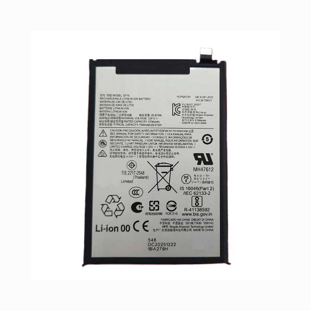 3.81V 6790mAh SF70 Smartphone Battery for Motorola G57 Power