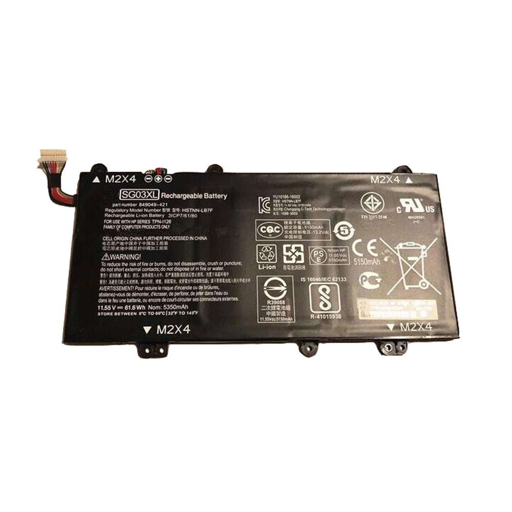11.55V 61.6Wh/5150mAh SG03XL Laptop Battery for HP envy 17-u011nr