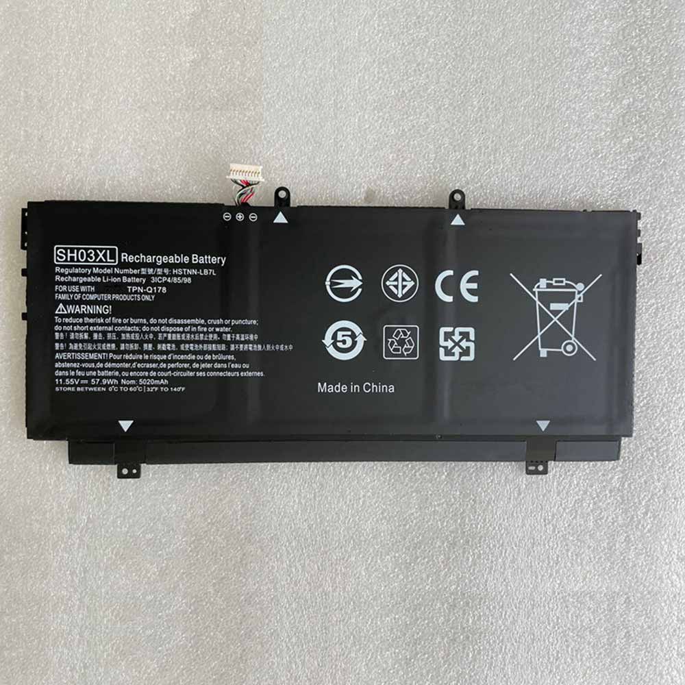 11.55V 57.9Wh SH03XL Laptop Battery for HP Spectre X360 13-AC0XX 13-AC033DX 13-AC023DX W023DX