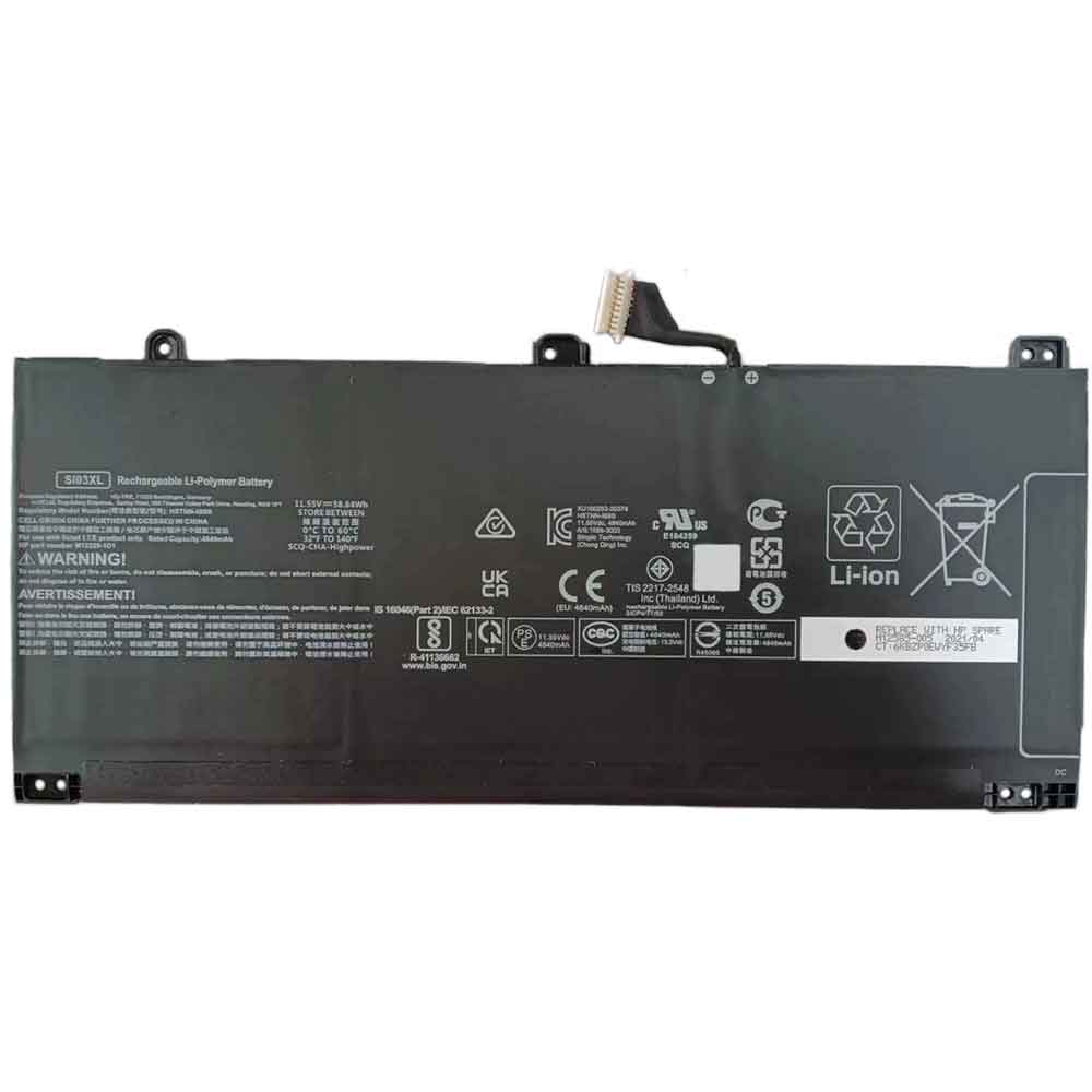11.55V 4840mAh SI03XL Laptop Battery for HP HSTNN-OB1V M12329-AC1 SI03XL M02027-005