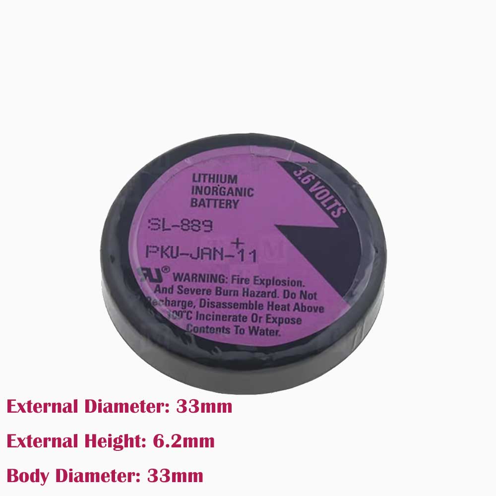 3.6V 1Ah SL-889 PLC Battery for Tadiran SL-889/P ER32L65 1/10D