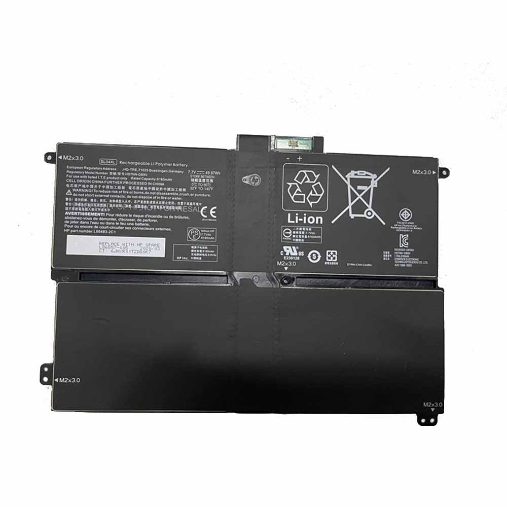 7.7V/8.8V 49.97Wh 6165mAh SL04XL Laptop Battery for HP SL04XL HSTNN-D89V L86557-005 L86483-2C1