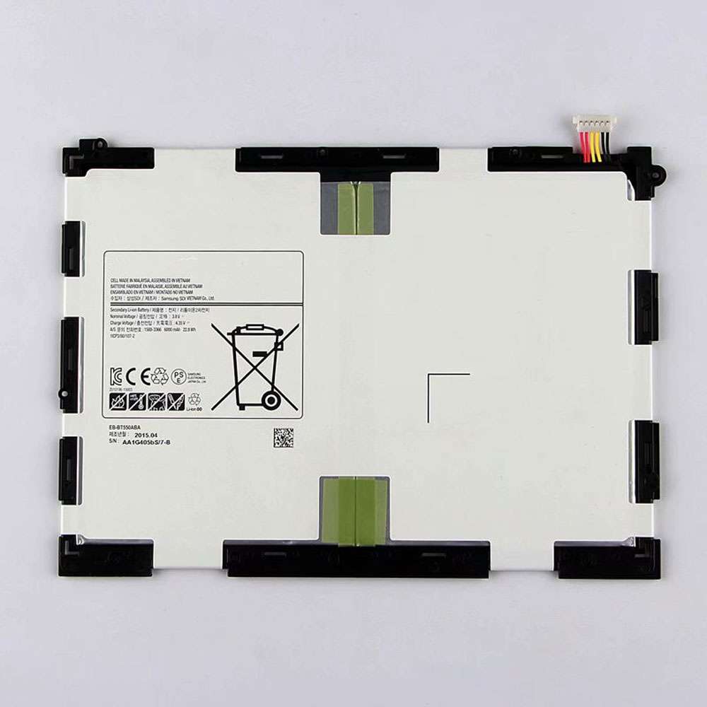 3.8V/4.35V 6000MAH/22.8Wh BT550ABE Tablet Battery for Samsung Galaxy Tab A 9.7 SM-T550 P550