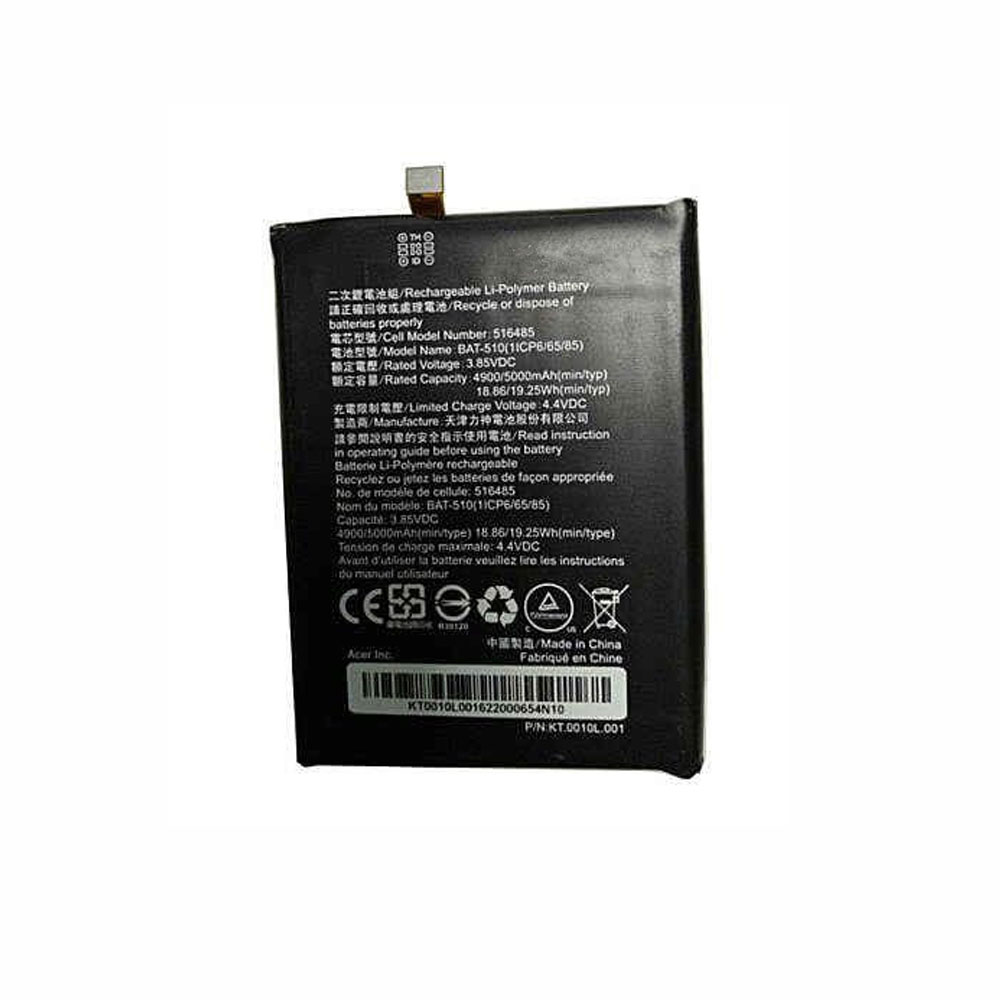 3.85V/4.40V 4900mAh/18.86WH Acer BAT-510  SP516485SF-C Replacement Battery