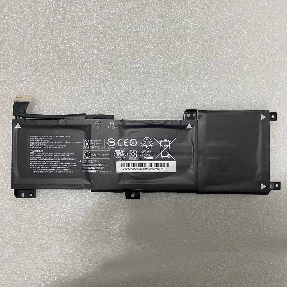 11.4V/13.05V 3770mAh/42.97Wh SQU-1904 Laptop Battery for Hasee Aorus 15-XA/WA/SA/W9/X9