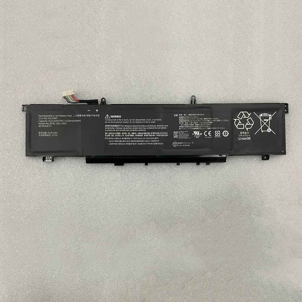 15.2V 4129mAh SQU-2002 Laptop Battery for Thunderobot ZERO 916QA139H