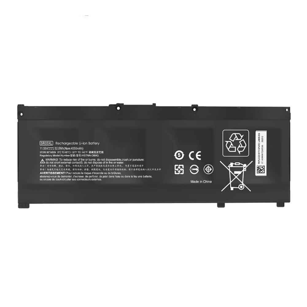 11.55V 4550mAh SR03XL Laptop Battery for HP Pavilion 15-CX HSTNN-IB8L L08934-1B1 L08855-855