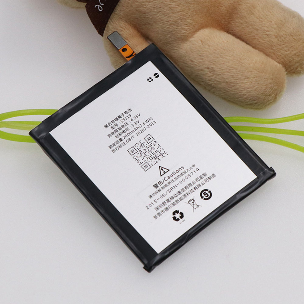3.8V/4.35V 2000mAh/7.6WH SS119 Smartphone Battery for Sugar SS119