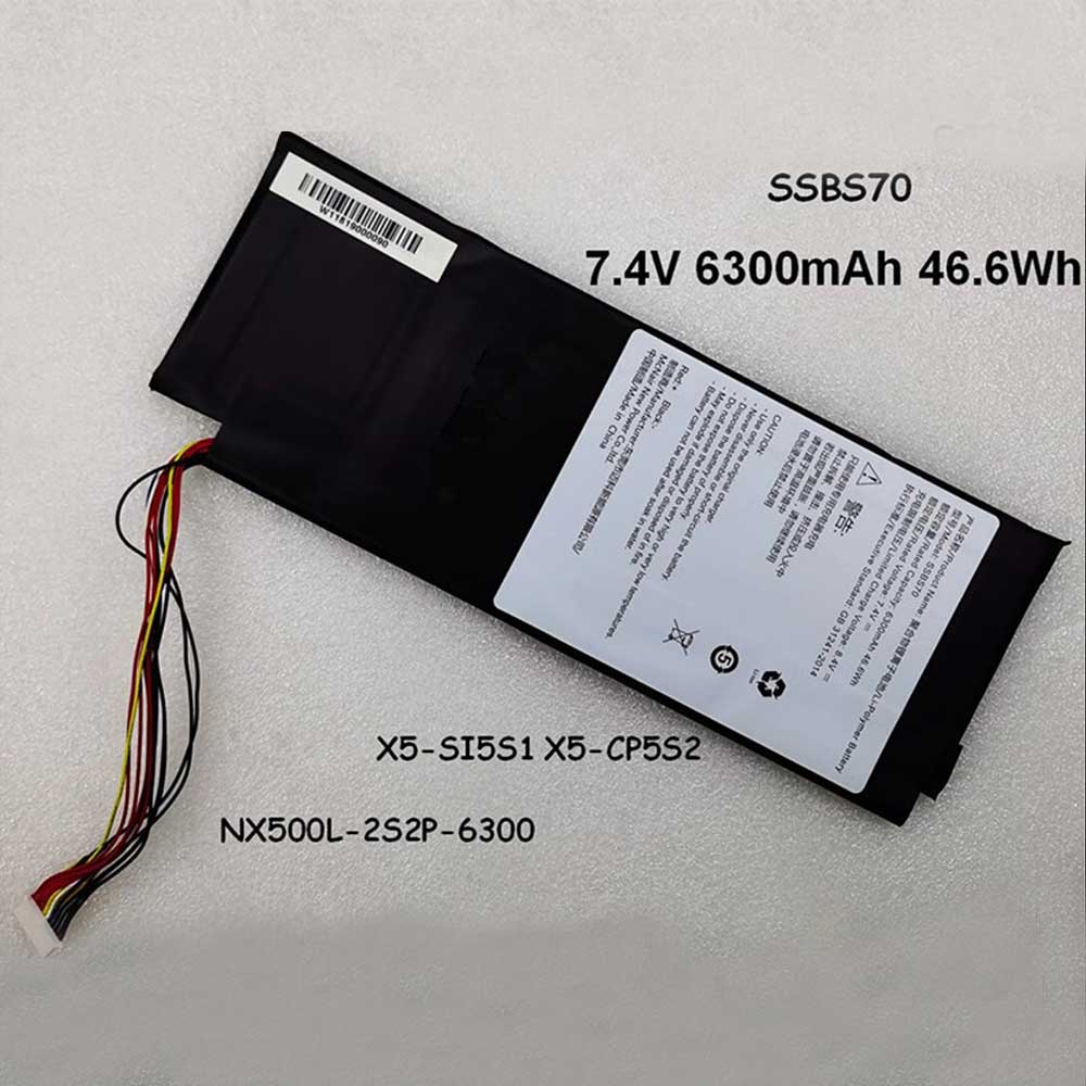 7.4V/8.4V 6300mAh Hasee NX500L NX500L-2S2P Replacement Battery