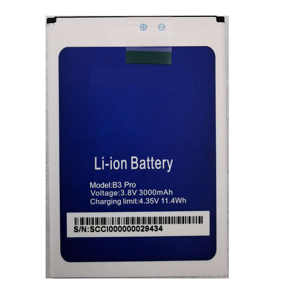 3.8V/4.35V 3000mAh/11.4WH B3_Pro Smartphone Battery for Stream B3 PRO