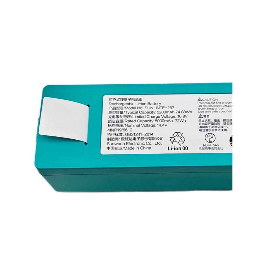 14.4V 5000mAh SUN-INTE-267 Vacuum Robot Battery for Trifo MAX-P MAX-S