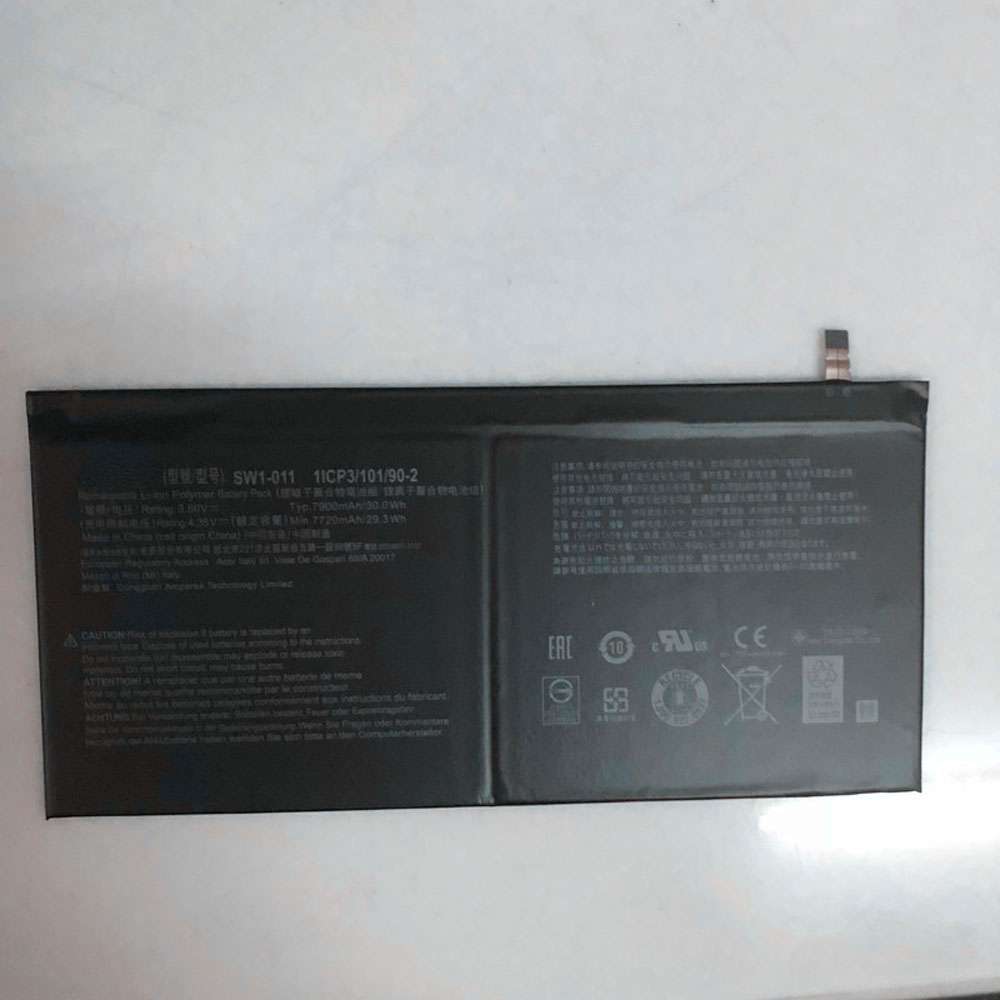 3.8V/4.35V 7900mAh/30WH SW1-011 Tablet Battery for Acer Switch One 10 10.1" 1ICP3/101/90-2