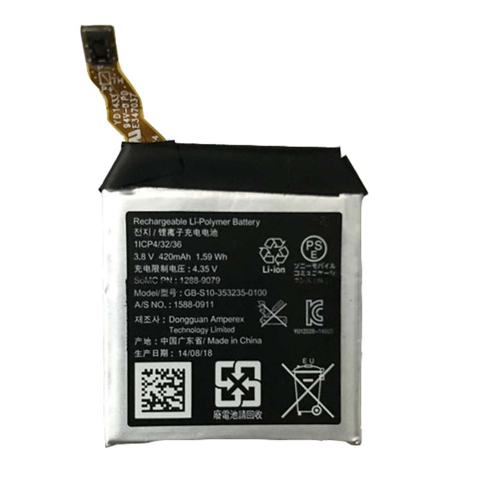 3.8V 1.59Wh/420 mAh GB-S10-353235-0100 Smartphone Battery for Sony SmartWatch 3 SWR50