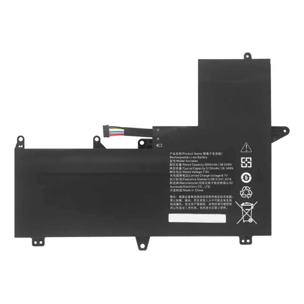 7.6V 5000mAh Socrates Laptop Battery for Lenovo Xiaoxin Air 12