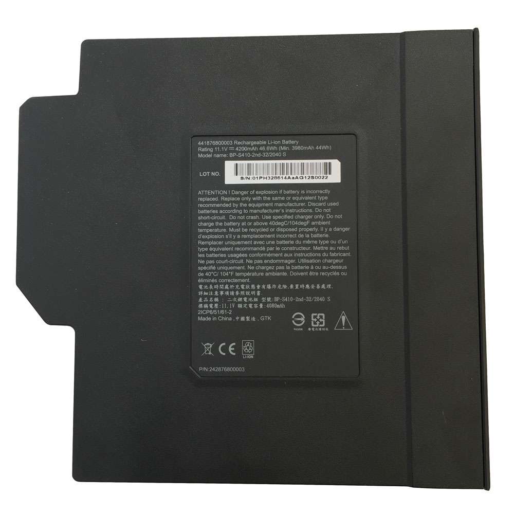11.1V 4200mah/46.6Wh Getac S410 Semi-Rugged Notebook BP-S410-2nd-32/2040  S Replacement Battery