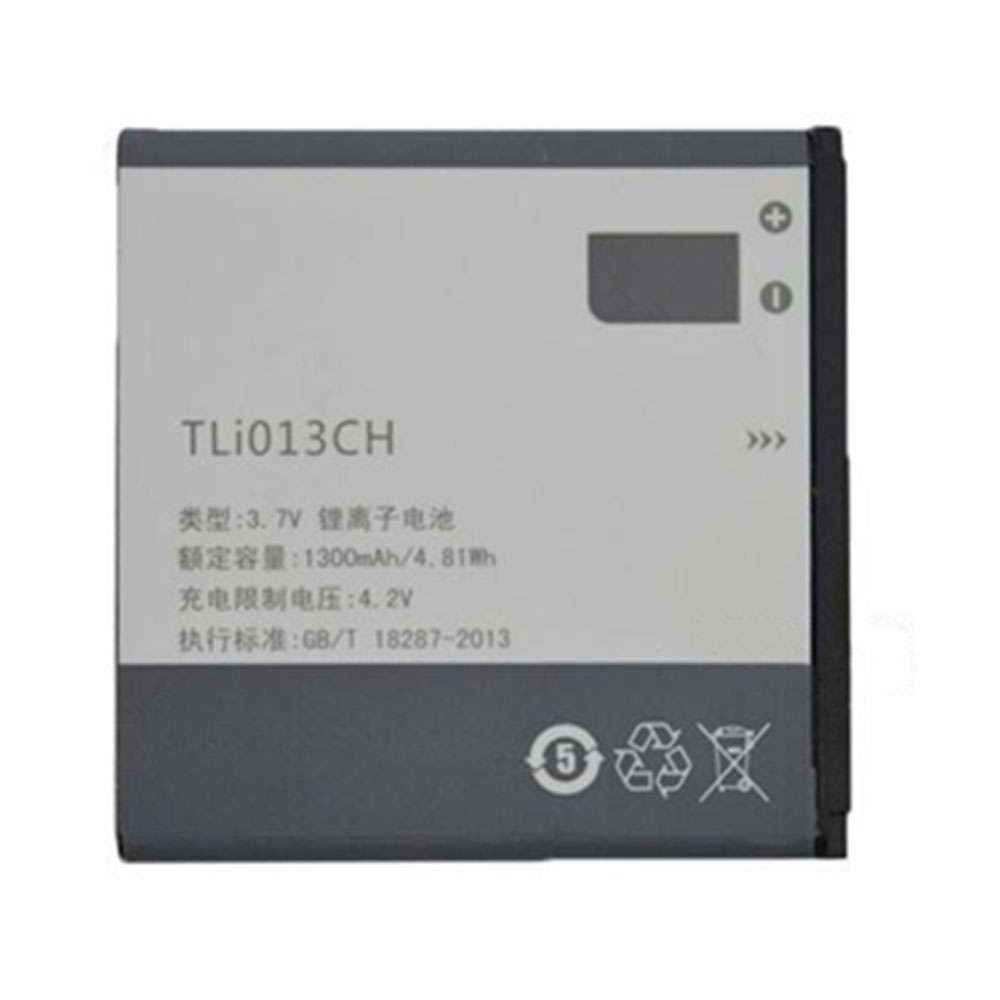 3.7V/4.2V 1300mAh/4.81WH Alcatel TCL P301C P302C Replacement Battery
