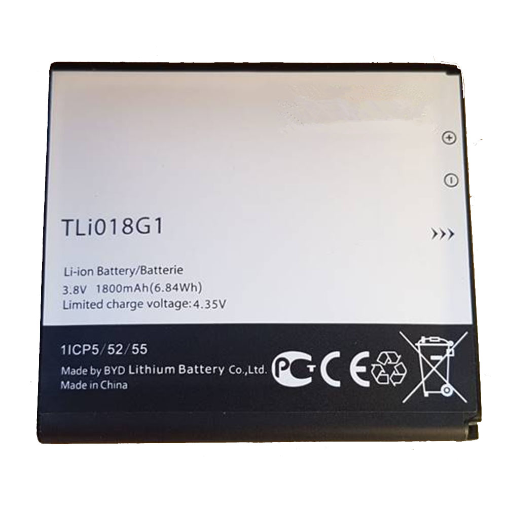 3.8V 1800MAH/6.84Wh TLI018G1 Smartphone Battery for Alcatel TLI018G1