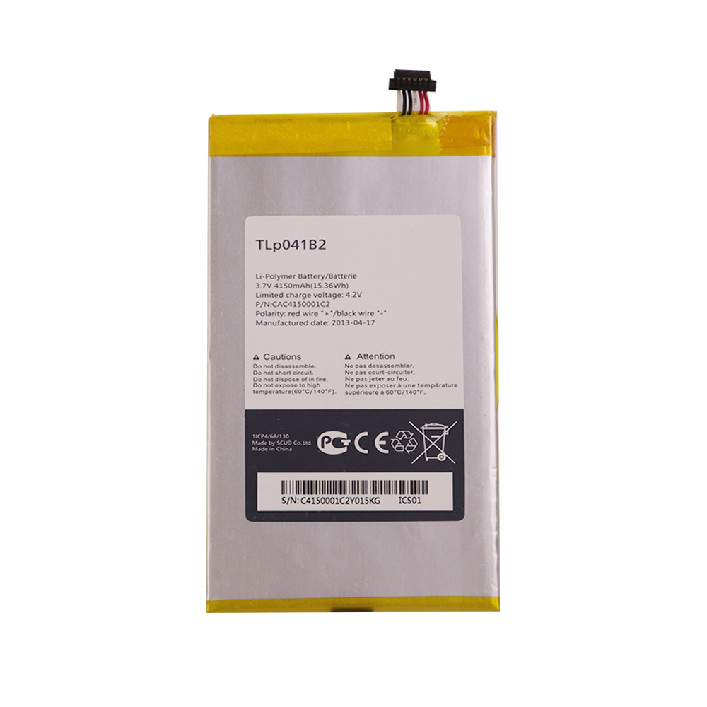 3.7V/4.2V 4150mAh/15.36WH TLP041B2 Smartphone Battery for Alcatel E710 OneTouch EVO 7HD