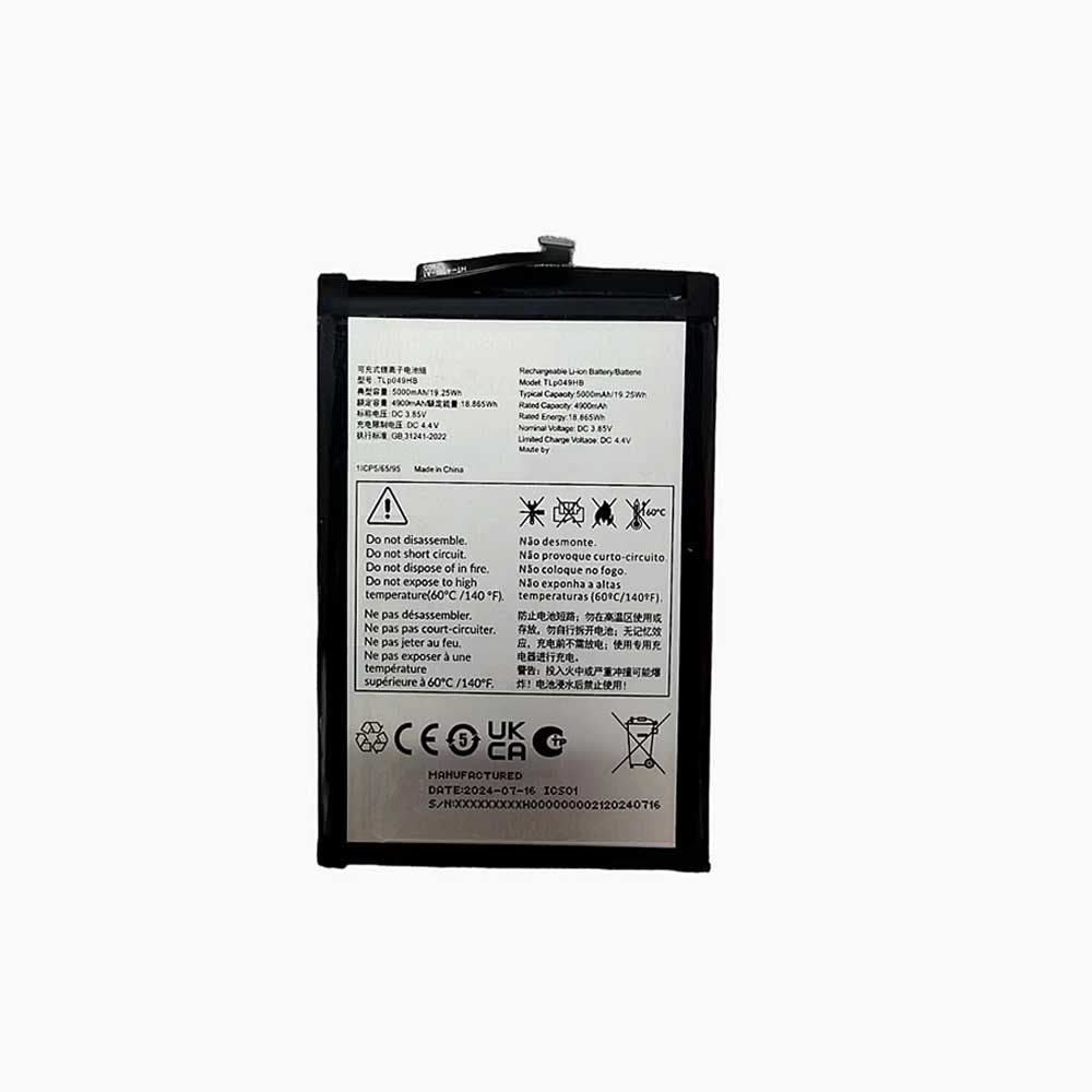 3.85V 4900mAh TLP049HB Smartphone Battery for Alcatel TLP049HB