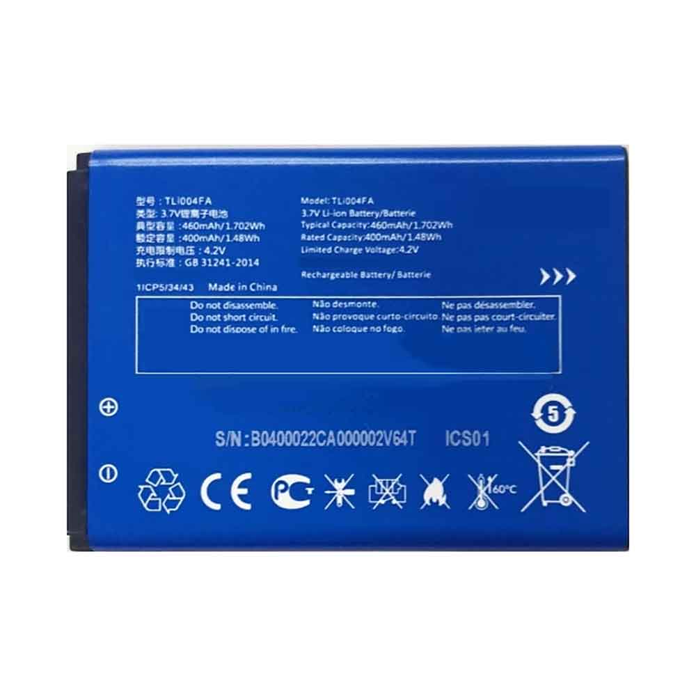 3.7V 460mAh TLi004FA Smartphone Battery for Alcatel OneTouch 1035D 1046D 1013X