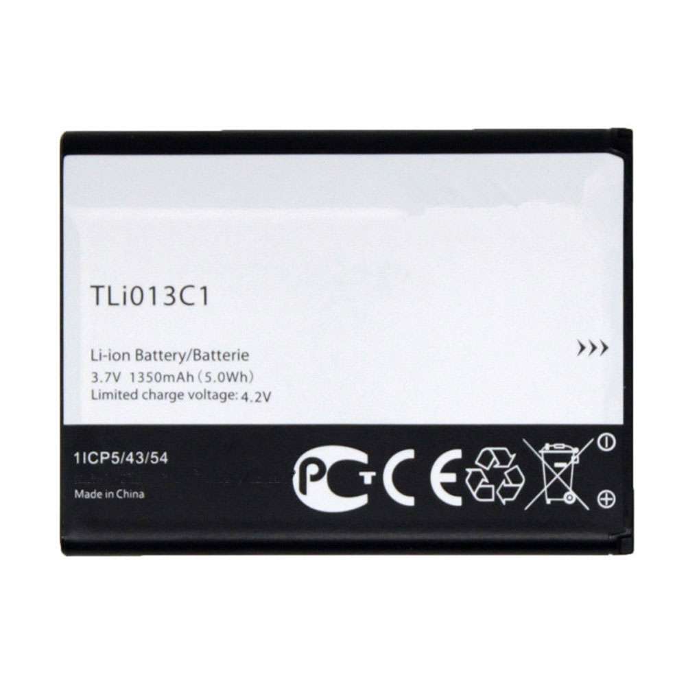 3.7V 1350mAh TLi013C1 Smartphone Battery for Alcatel One Touch Go Flip 4044W