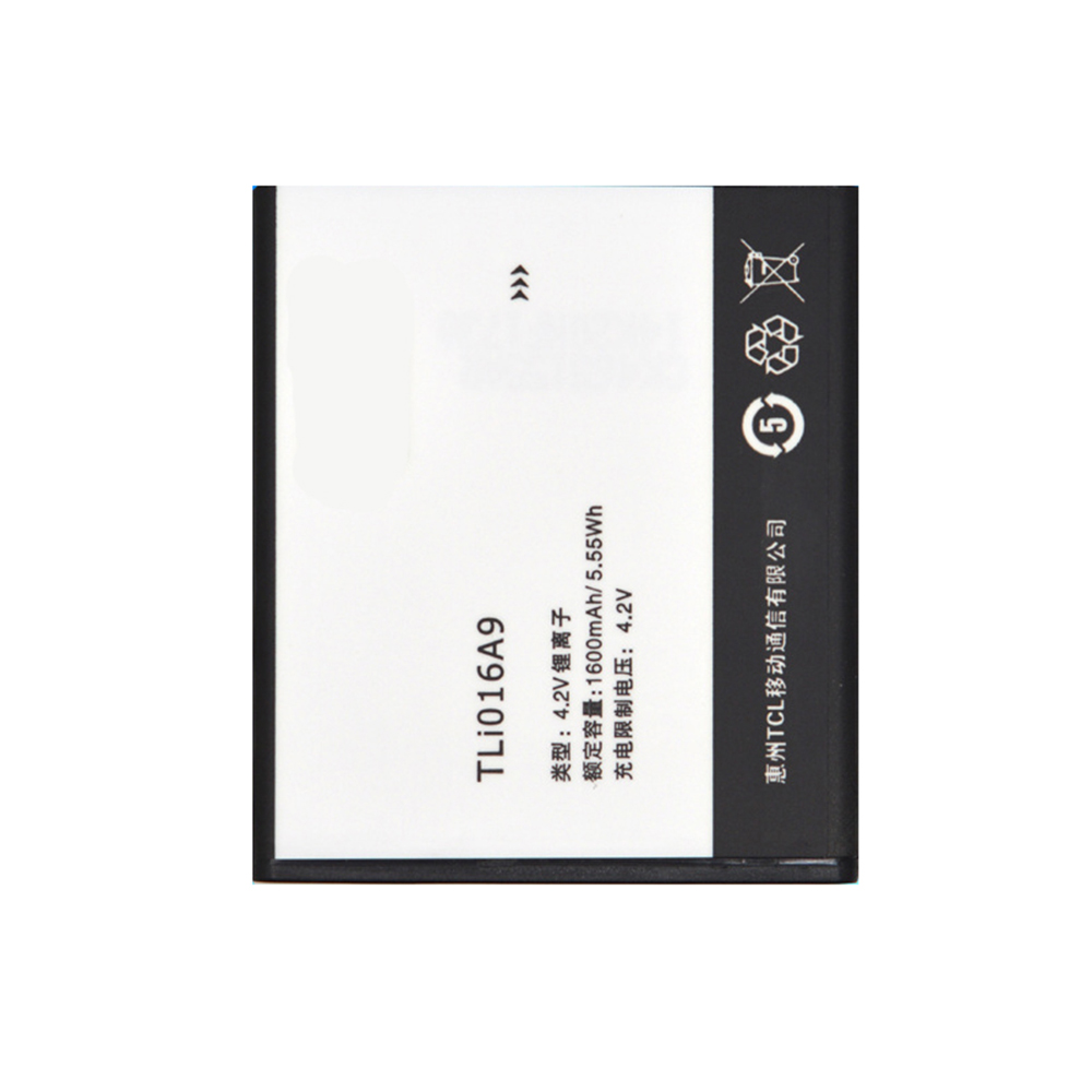4.2V 1600mAh/5.55WH TLi016A9 Smartphone Battery for Alcatel TCL J630T J600T