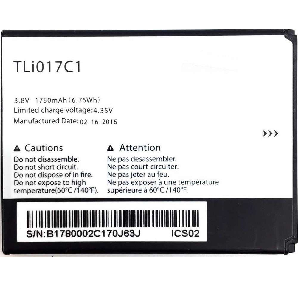 Alcatel One Touch OT-5027B DAWN OT-4060O STREAK OT-4060A IDEAL battery
