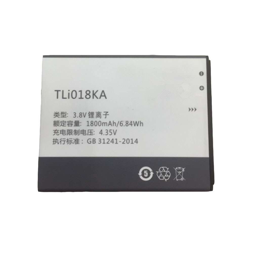 3.8V/4.35V 1800mAh/6.84WH TCL P501M P502U P316LP302U TLI018K7/K9 Replacement Battery