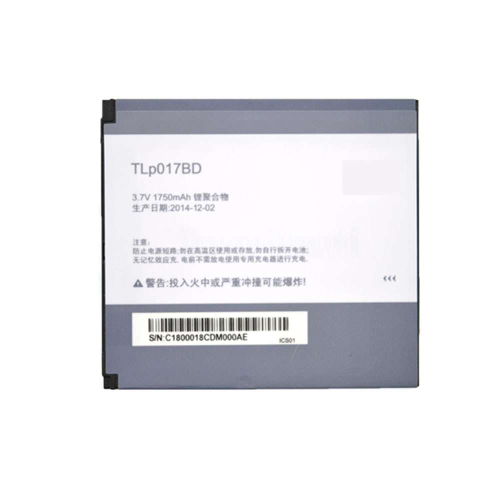 3.7V 1750mAh TCL P516L TCLp516L Replacement Battery