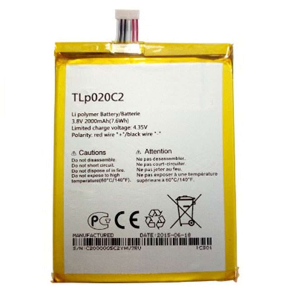 3.8V/4.35V 2000MAH/7.6Wh Alcatel S950 S950T idol X/S 6034R Replacement Battery