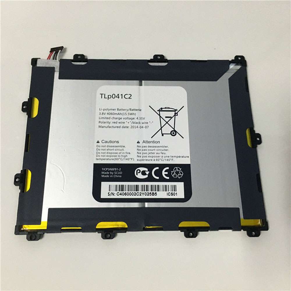 3.8V/4.35V 4060mAh/15.5WH TLp041C2 Smartphone Battery for Alcatel OneTouch POP 8 P320A