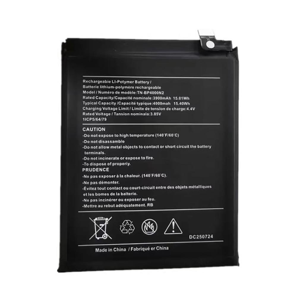 3.85V 4000mAh TN-BP4000N2 Smartphone Battery for Nokia C300 N155DL