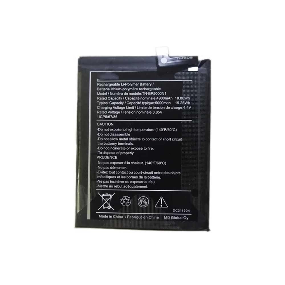 3.85V 5000mAh/19.25Wh TN-BP5000N1 Smartphone Battery for Nokia TN-BP5000N1