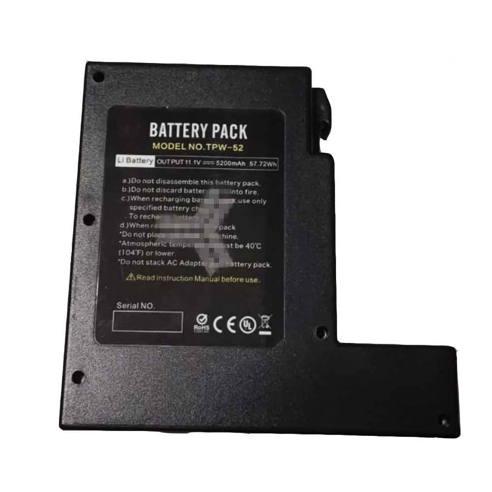 11.1V 5200mAh/57.72Wh Fujikura TPW-52 Replacement Battery