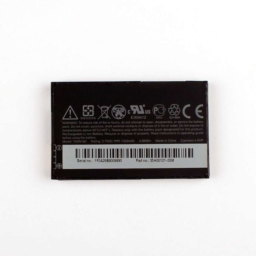 3.7V 1350mAh/4.99WH TWIN160 Smartphone Battery for HTC G3 Hero A6262 Google G3