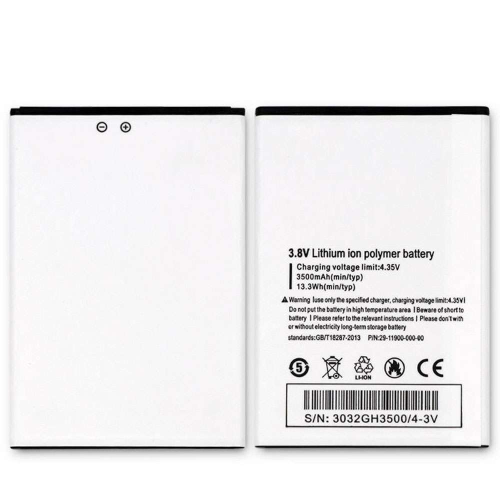 3.8V/4.35V 3500mAh/13.3WH Ulefone U008 Pro Phone Replacement Battery