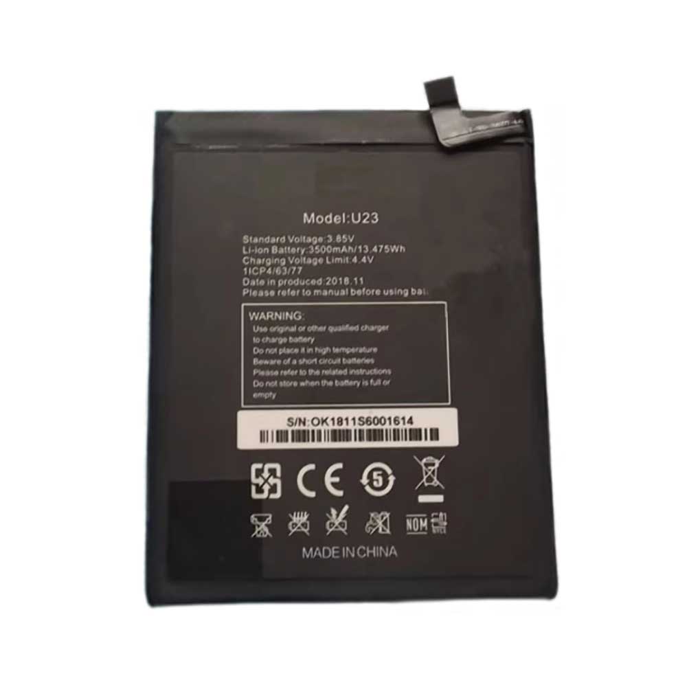 3.85V 3500mAh/13.475Wh U23 Smartphone Battery for Oukitel U23