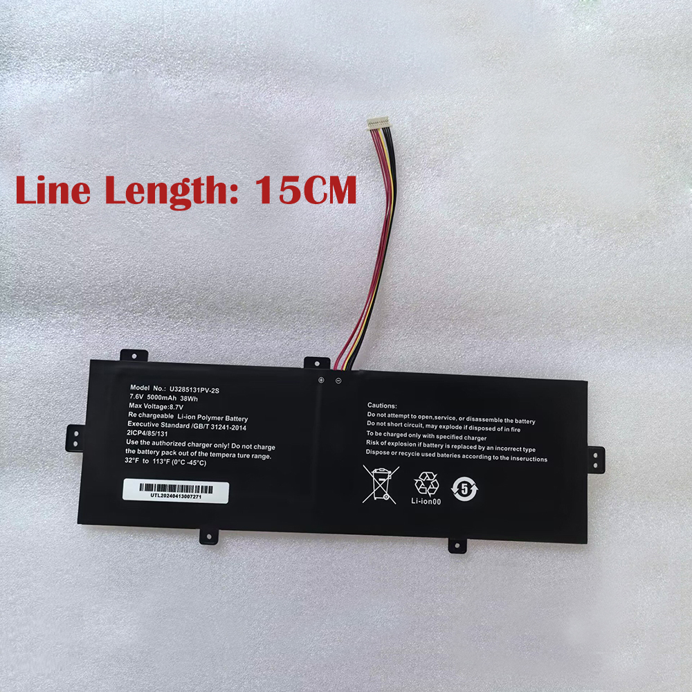 7.6V 5000mAh U3285131P-2S Laptop Battery for Prestigio Smartbook 141 S4 C7 141CO