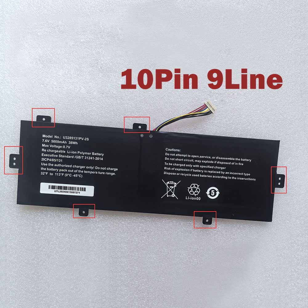 7.6V 5000mAh U3285131PV-2S1P Laptop Battery for Prestigio Smartbook 141 C7 PSB141CO7