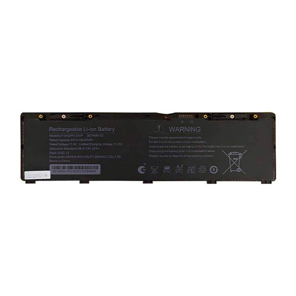 11.4V 4474mAh U718152PV-3S1P Laptop Battery for Rtdpart U718152PV-3S1P