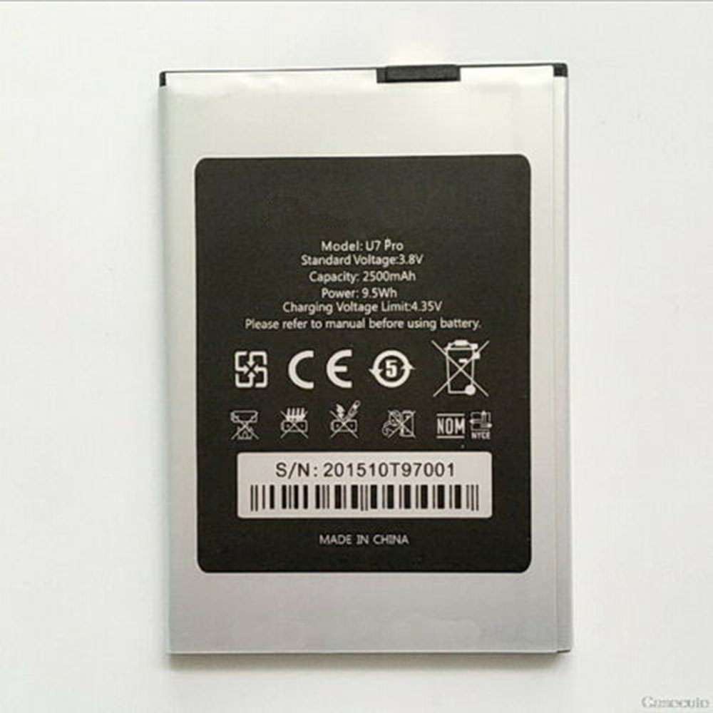 3.8V/4.35V 2500Mah/9.5Wh Oukitel U7 Pro Replacement Battery