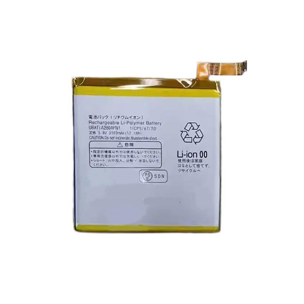 3.8V 3160mAh Sharp UBATIA280AFN1 Replacement Battery