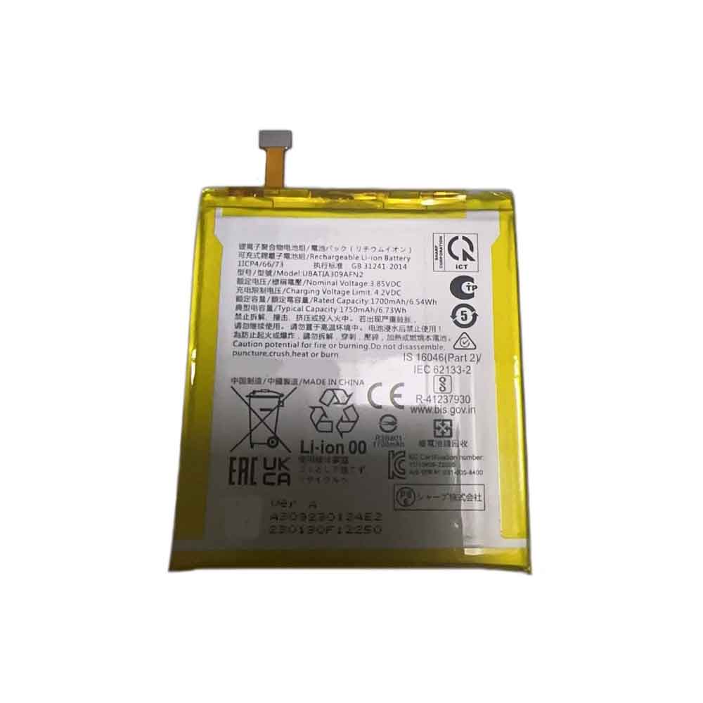 3.85V 1750mAh UBATIA309AFN2 Smartphone Battery for Sharp UBATIA309AFN2