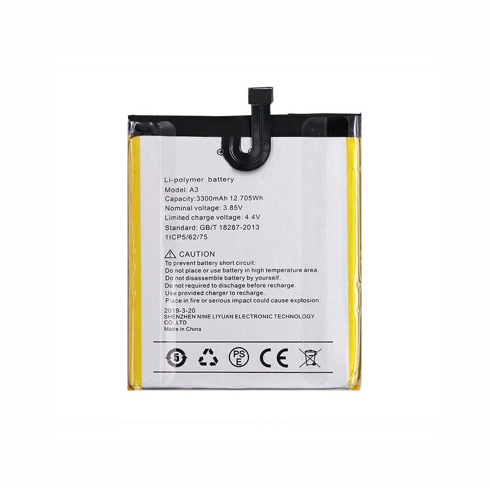 3.85V/4.40V 3300mAh/12.705WH UMI Umidigi A3/A3 Pro Replacement Battery