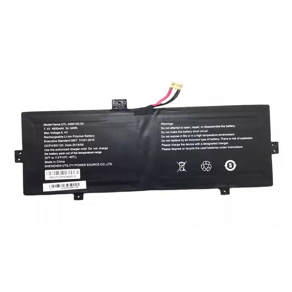 7.4V 4600mAh UTL-3480120-2S Laptop Battery for Teclast GB/T31241-2014