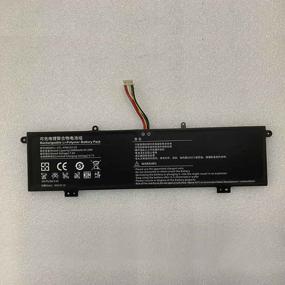 7.6V 6000mAh UTL-4766133-2S Laptop Battery for Jumper UTL-4766133-2S
